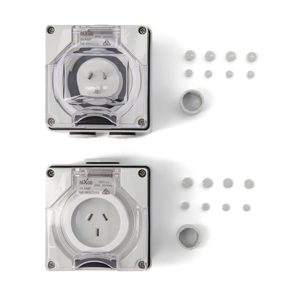 3PIN 10AMP - Appliance Inlet and Socket Outlet - KIT