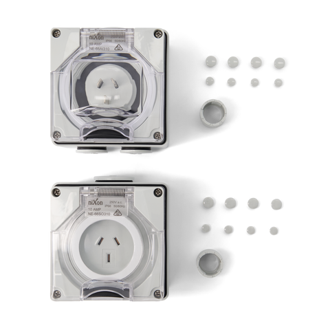 3PIN 10AMP - Appliance Inlet and Socket Outlet - KIT