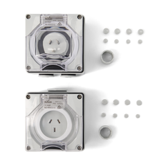 3PIN 10AMP - Appliance Inlet and Socket Outlet - KIT