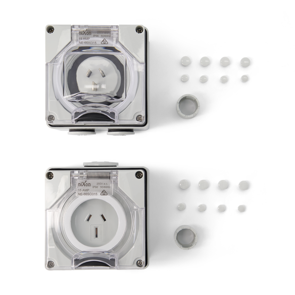 3PIN 15AMP - Appliance Inlet and Socket Outlet - KIT