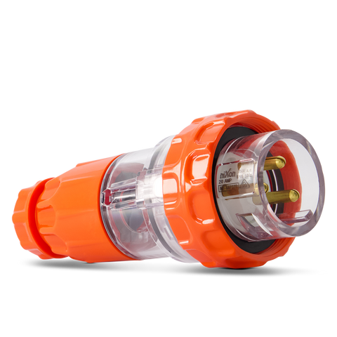 3PIN 20AMP - Straight Industrial Plug