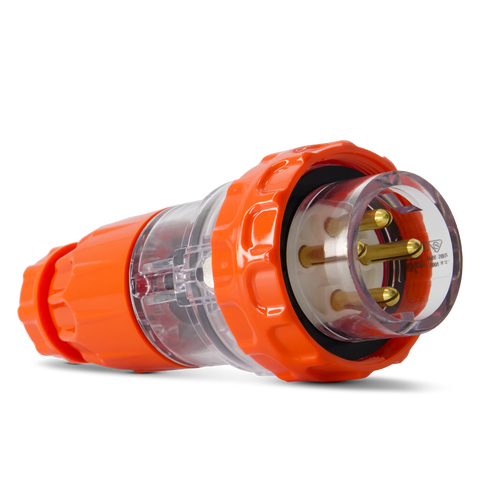 4PIN 10AMP - Straight Industrial Plug