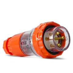 4PIN 10AMP - Straight Industrial Plug