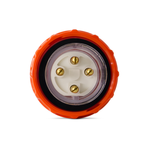 4PIN 10AMP - Straight Industrial Plug