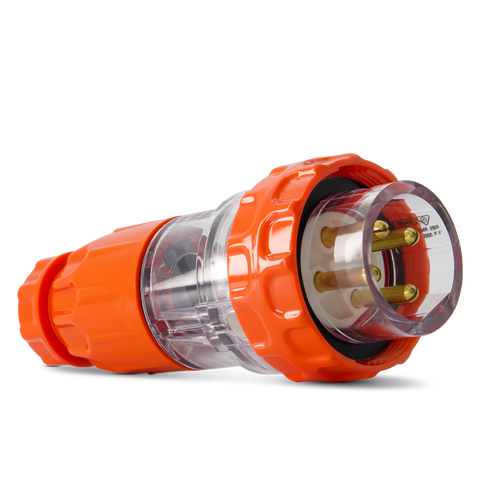 4PIN 20AMP - Straight Industrial Plug