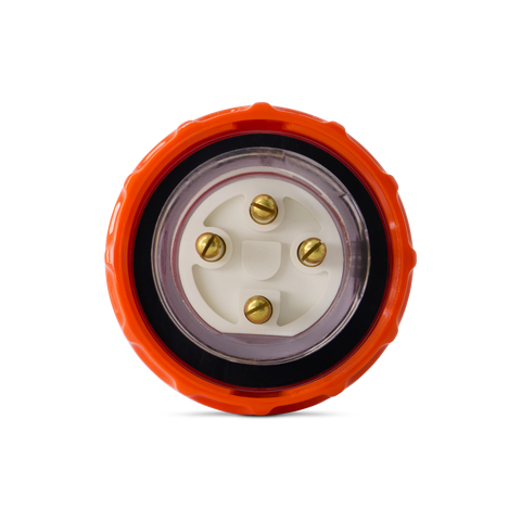 4PIN 20AMP - Straight Industrial Plug