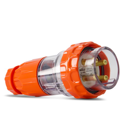 4PIN 32AMP - Straight Industrial Plug