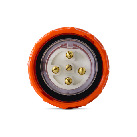 5PIN 10AMP - Straight Industrial Plug