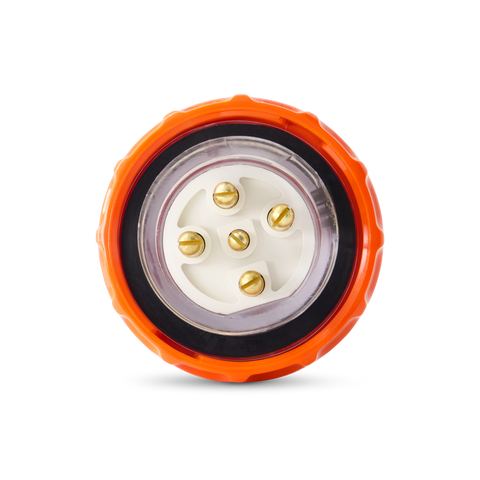 5PIN 20AMP - Straight Industrial Plug
