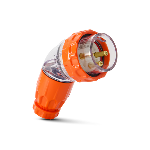 3PIN 32AMP - Angled Industrial Plug
