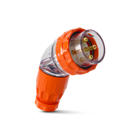 4PIN 32AMP - Angled Industrial Plug
