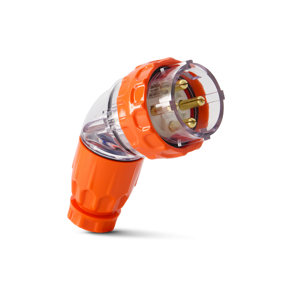 4PIN 50AMP - Angled Industrial Plug