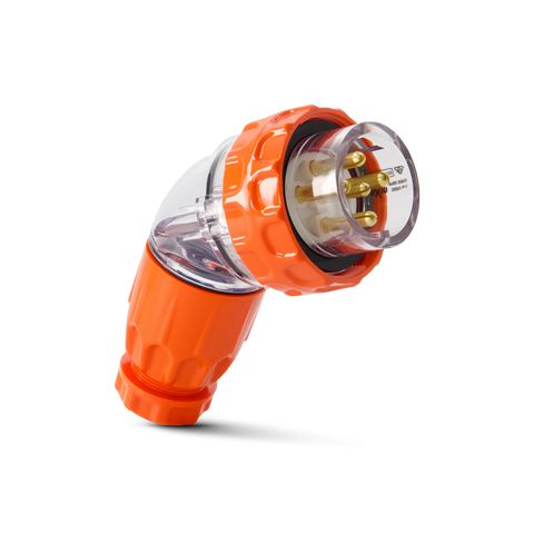 5PIN 10AMP - Angled Industrial Plug