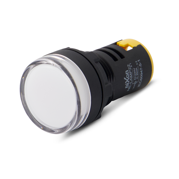 240V AC - White Lamp - 22mm