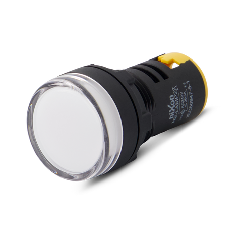 240V AC - White Lamp - 22mm