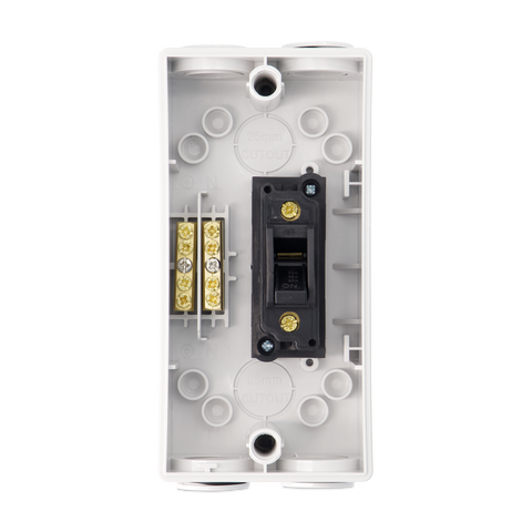 63AMP - Weatherproof Isolator - 1 Pole / Single Phase