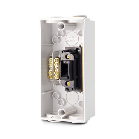 63AMP - Weatherproof Isolator - 1 Pole / Single Phase