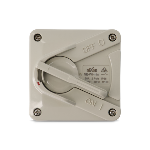 20AMP - Mini Weatherproof Isolator - 2 Pole