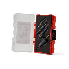 Spiral Step Bit - Kit - 16mm , 20mm, 25mm, 32mm