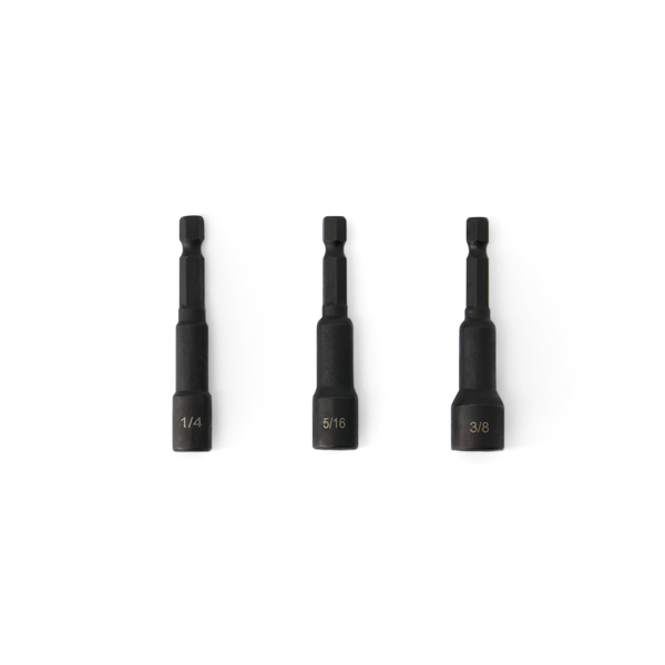 Nut Drivers - 3 Pack - 1/4 , 5/16 , 3/8
