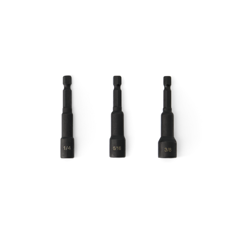 Nut Drivers - 3 Pack - 1/4 , 5/16 , 3/8