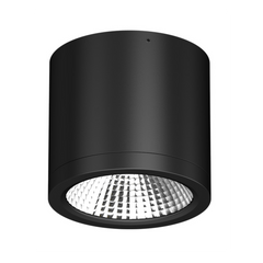 10W Surface Mount Can Light - Black