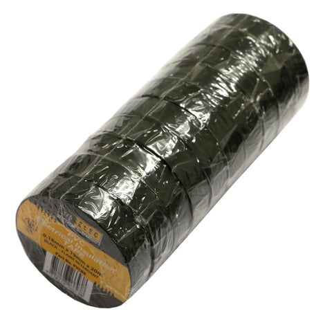 10 Pack Black Insulation Tape