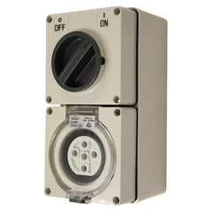 5PIN 20AMP - Combination Switched Socket Outlet