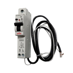 6AMP - Long RCBO with tail 10kA D Curve