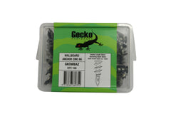 Gecko - Zinc Wall Anchor - 100 Pack