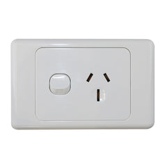 Single 15Amp Powerpoint / GPO Outlet