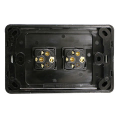 2 Gang - Wall Switch - Black