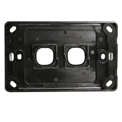 2 Gang - Wall Plate - Black