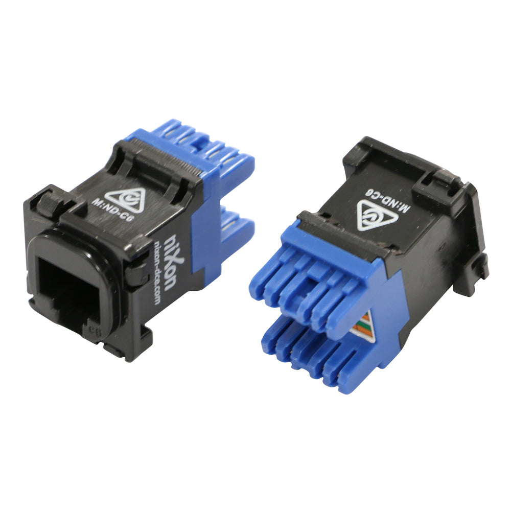 Data Rack Connector Rj45 RJ45 - Cat 6 Data Jack - Black – Nixon Data Comms & Electrical