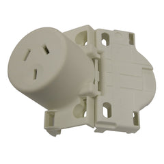10AMP - Single Super Quick Plug Base - White
