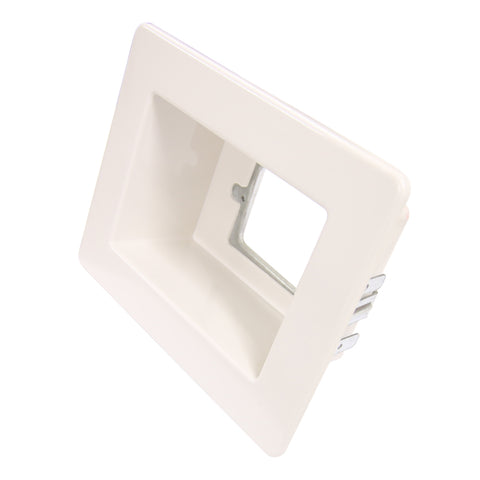 Flush Box Kit - White Wall Box / Recessed Outlet