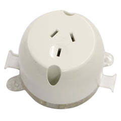 10AMP - Single Plug Base - White
