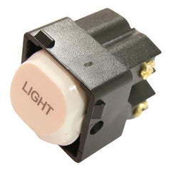 White Switch Mechanism 250V 10AMP Double Pole - LIGHT Printed