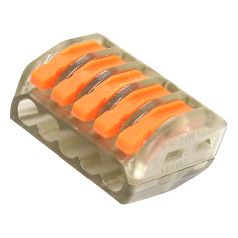 5 Lever Terminal Cable Joining Block - 100 Pack
