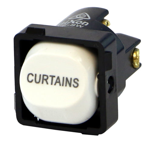 CURTAINS - White Switch Mechanism 250V 10AMP 1 way / 2 way