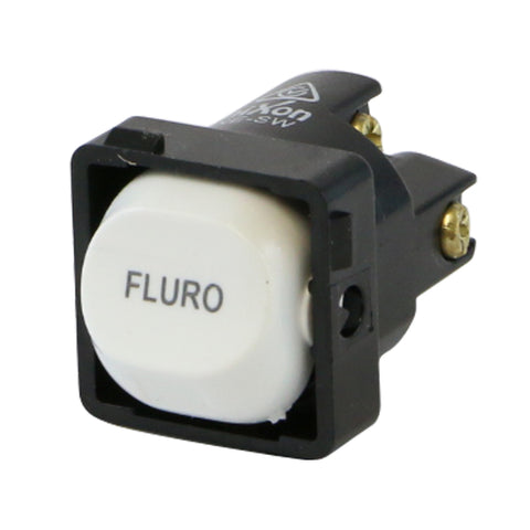 FLURO - White Switch Mechanism 250V 10AMP 1 way / 2 way
