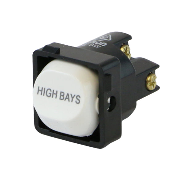 HIGH BAYS - White Switch Mechanism 250V 10AMP 1 way / 2 way