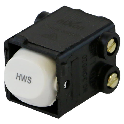 HWS - White Switch Mechanism 250V 35AMP Double Pole
