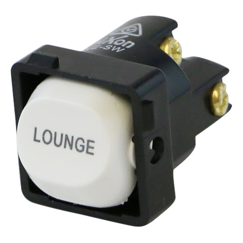 LOUNGE - White Switch Mechanism 250V 10AMP 1 way / 2 way