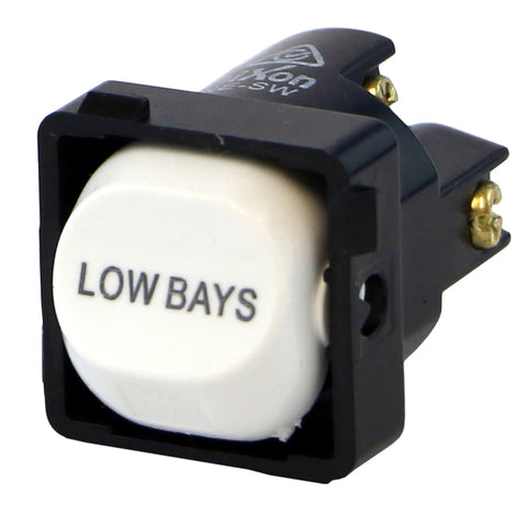 LOW BAYS - White Switch Mechanism 250V 10AMP 1 way / 2 way