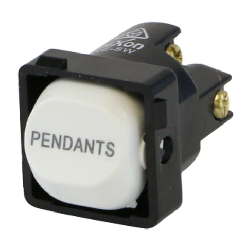 PENDANTS - White Switch Mechanism 250V 10AMP 1 way / 2 way