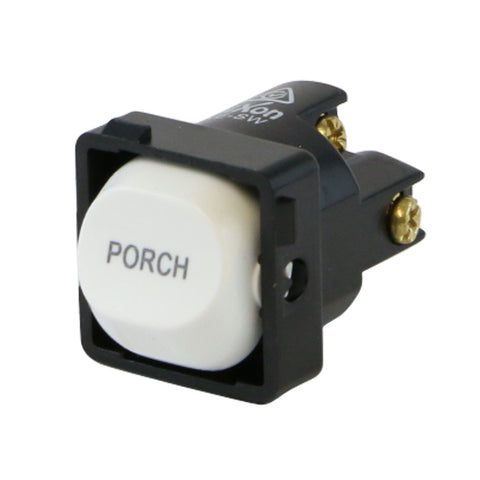 PORCH - White Switch Mechanism 250V 10AMP 1 way / 2 way