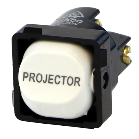 PROJECTOR - White Switch Mechanism 250V 10AMP 1 way / 2 way