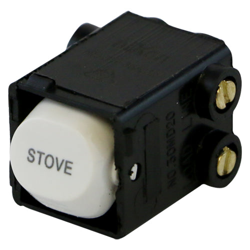 STOVE - White Switch Mechanism 250V 35AMP Double Pole