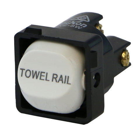 TOWEL RAIL - White Switch Mechanism 250V 10AMP 1 way / 2 way